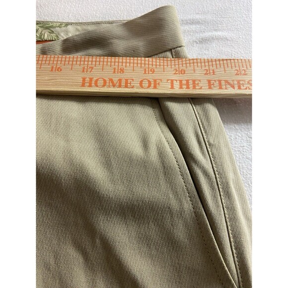 Tommy Bahama Pants Mens 38x32 Beige Chino Flat Front Silk Blend Casual Adult - Picture 4 of 8